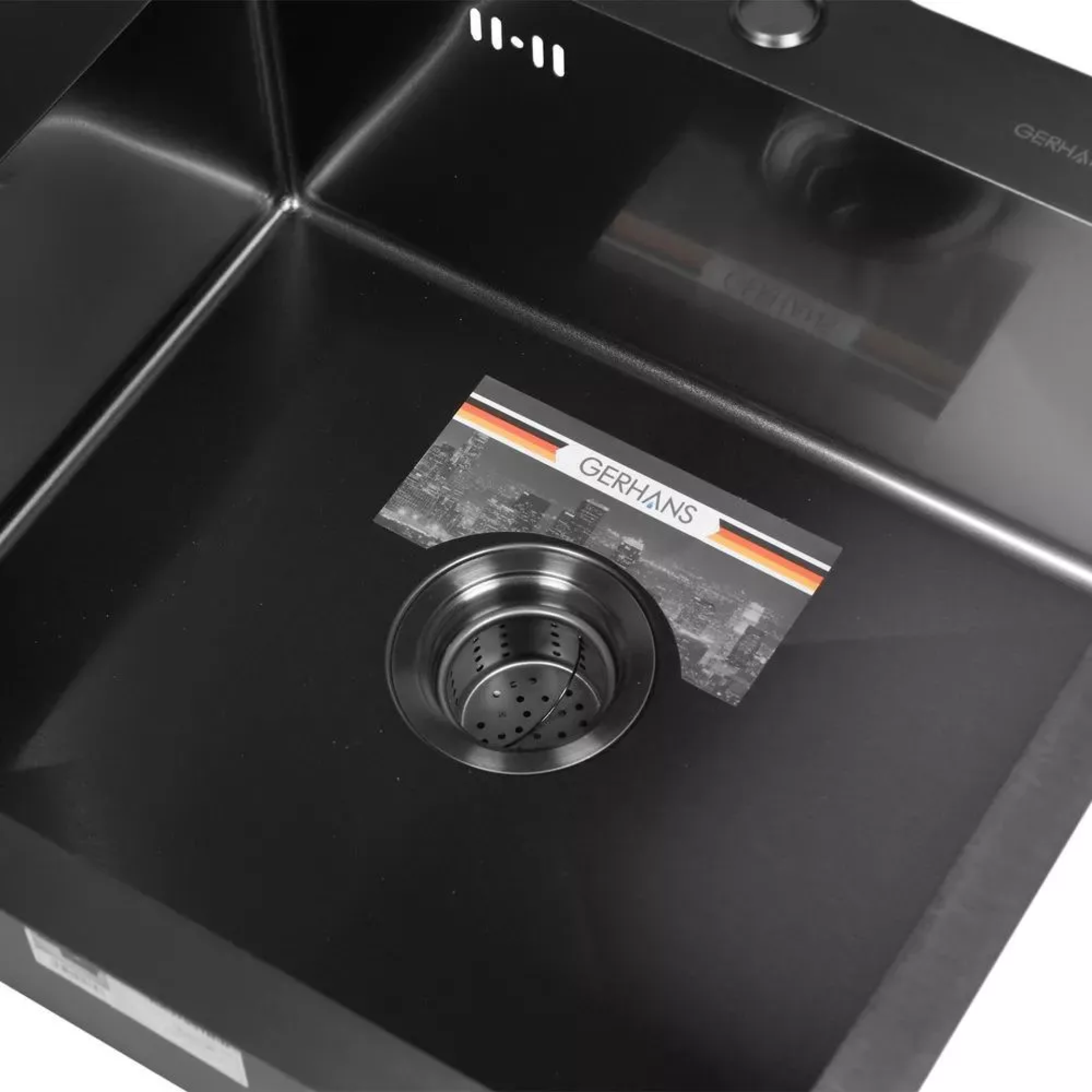 Приобрести gerhans кухонная мойка 78х51 см, правосторонняя, графит