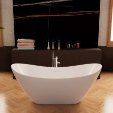 Frank Акриловая ванна F6107 White,170х75 см, отдельностоящая