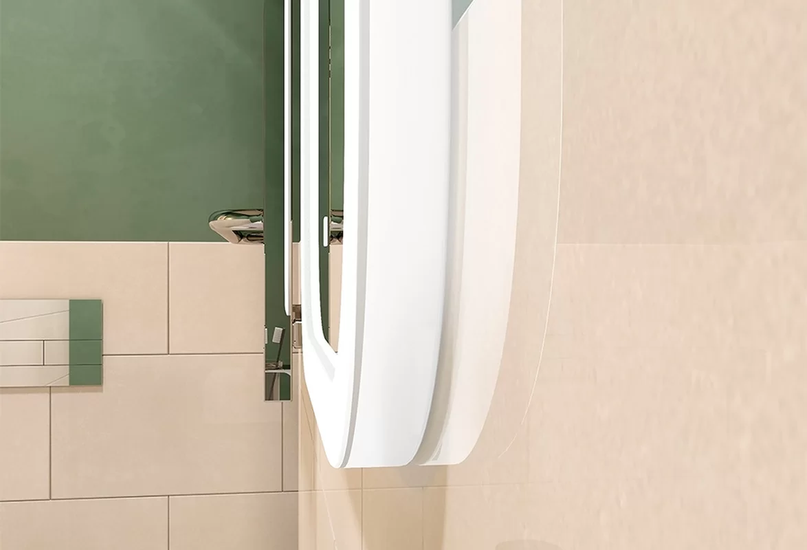 Приобрести continent зеркало с подсветкой mini 40х70 см, белое