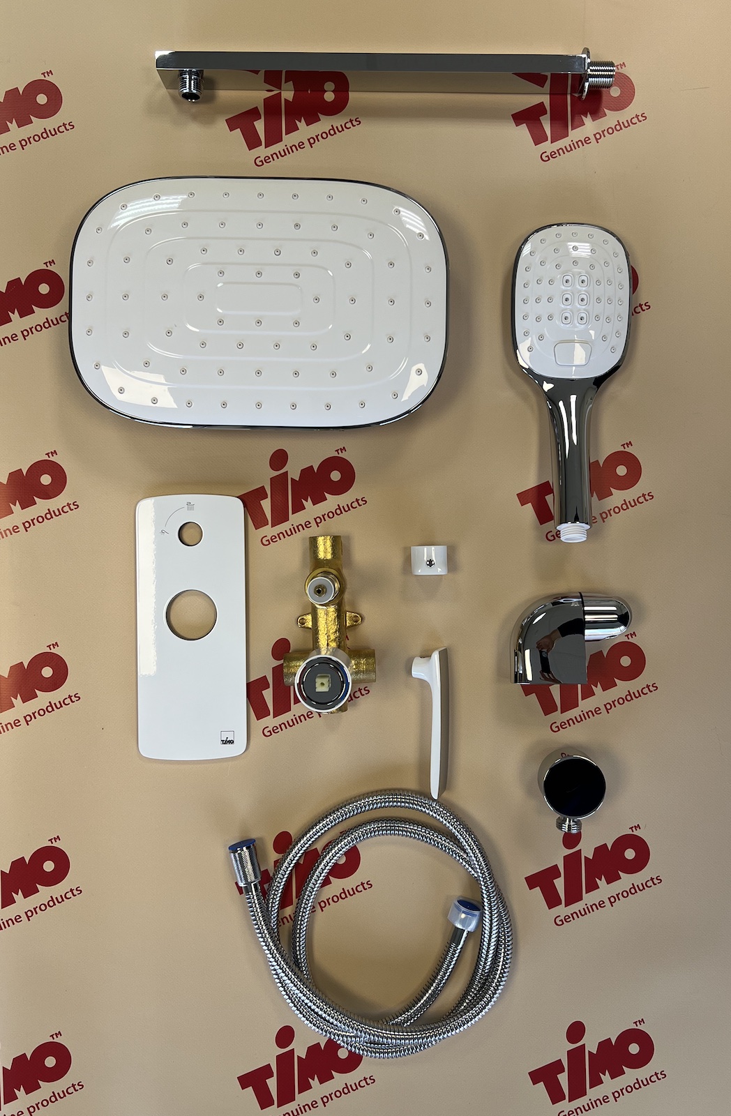 Приобрести душевая система встроенная timo helmi sx-4069/00-16sm хром-белый