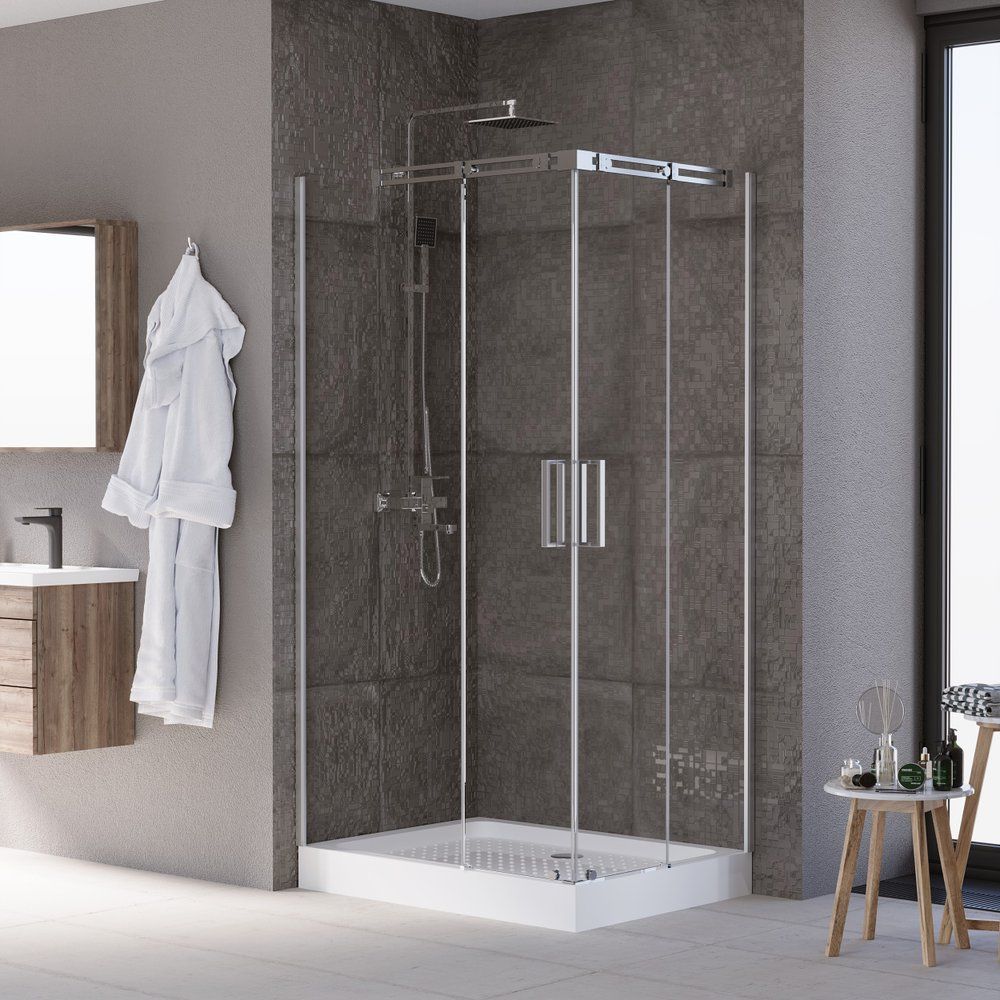 Приобрести grossman душевое ограждение galaxy 120х80 см, прямоугольное, хром\ прозрачное gr-3120l l