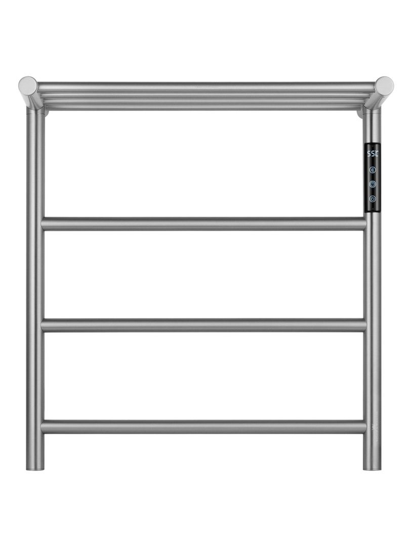 Приобрести полотенцесушитель электрический с полкой wonzon & woghand bonn, брашированный никель (ww-al402-br)