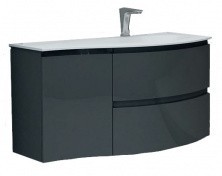 CEZARES Тумба подвесная с раковиной VAGUE 104х57см, антрацит