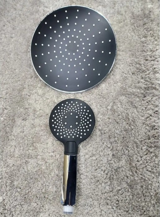 Приобрести душевая система vieir ergo 1550 мм, черный\хром v043562c