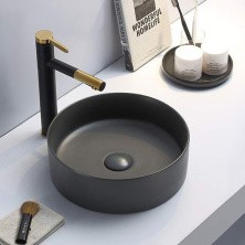 Comforty Раковина 9111 MDH 35х42 см, графит матовая