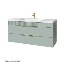 Caprigo Тумба с раковиной MONBAR-Smalty 120 см, бирюзовая, эмаль