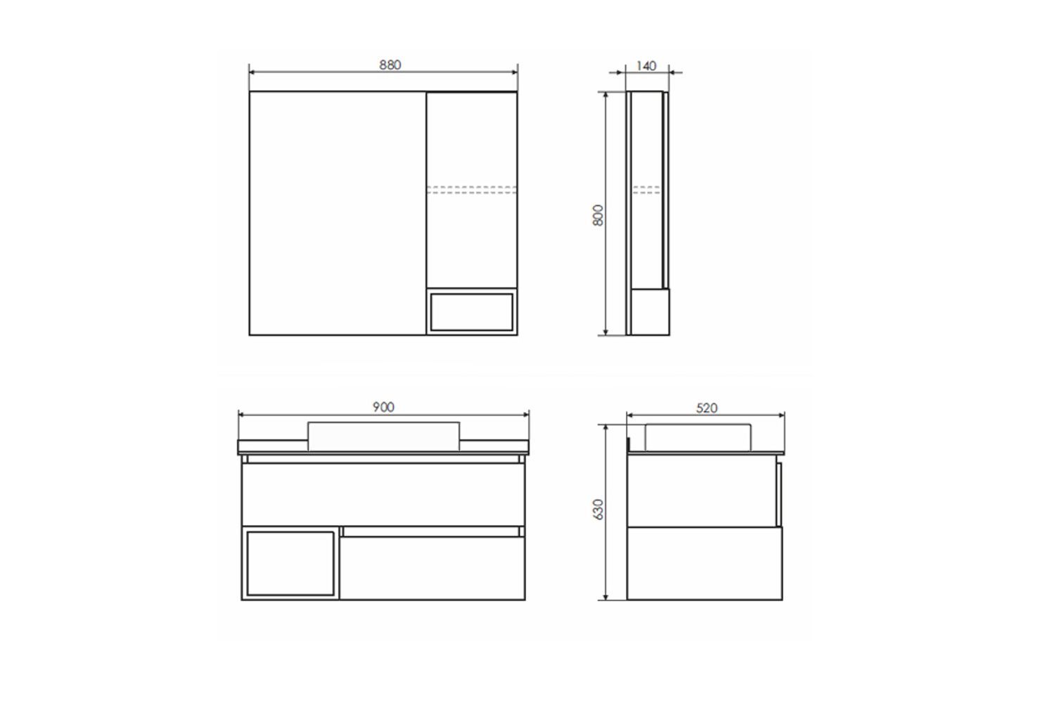 Приобрести сomforty тумба со столешницей и раковиной прага-90 дуб белый