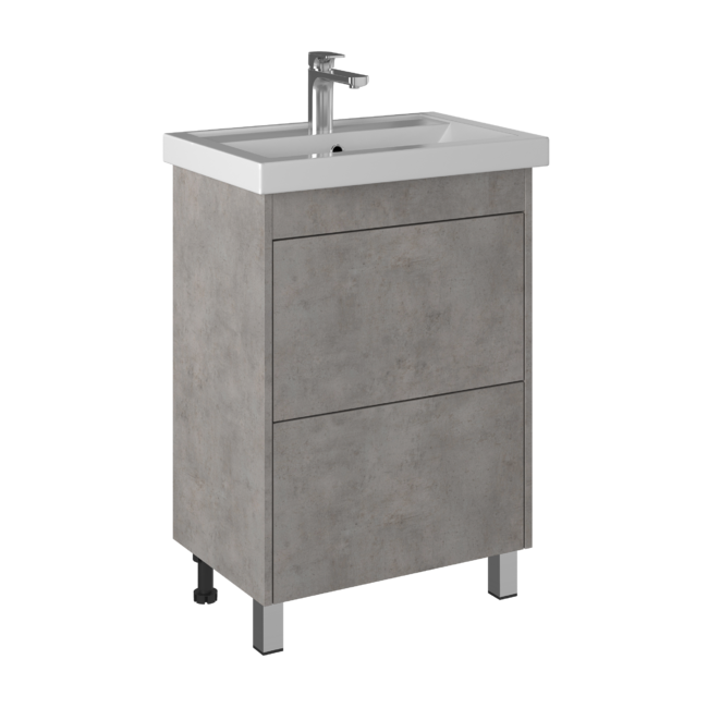 Приобрести briz тумба напольная ricci concrete 60 см, светло серый, т8-60