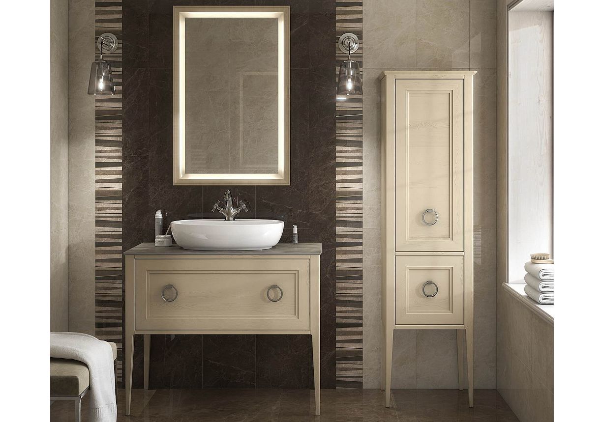 Приобрести тумба напольная со столешницей kerama marazzi plaza classic 80 см pl.c.80.1+1\cap, капучино