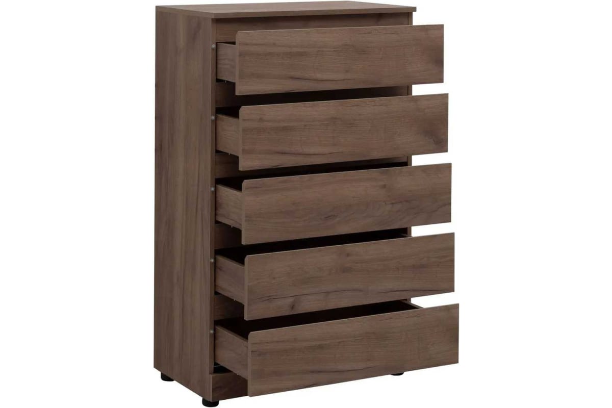 Приобрести aquanet комод сканди 70x40 см, дуб крафт (5 ящиков)