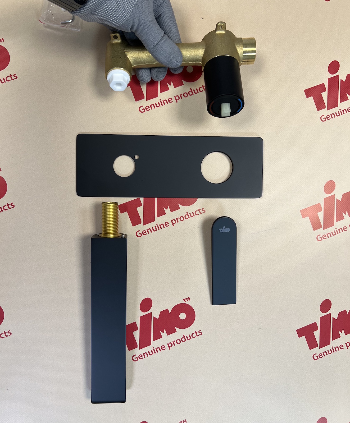 Приобрести смеситель для раковины встроенный timo anni 2771/03sm черный