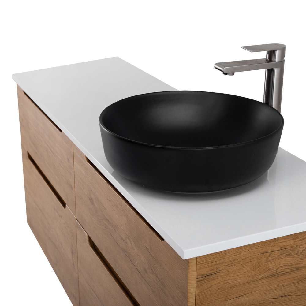 Приобрести belbagno тумба со столешницей etna-h60 120 см, подвесная rovere nature, раковина справа