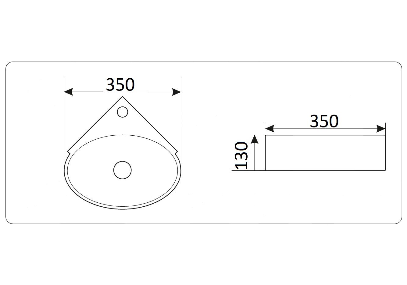 Приобрести раковина угловая ceramalux 35 см n 9359