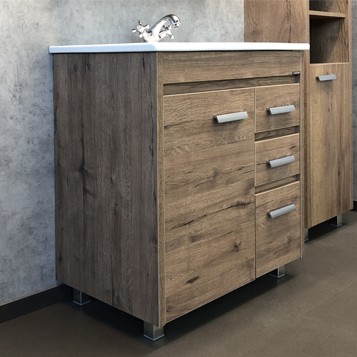 Приобрести сomforty тумба с раковиной "марио-75" дуб темный