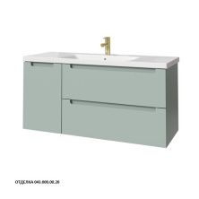 Caprigo Тумба с раковиной TERMIN-Smalty 120 см, левая, зеленая, эмаль