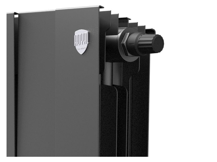 Приобрести royal thermo радиатор биметаллический pianoforte 300 /noir sable ( черный графит ) vdr - 16 секц.
