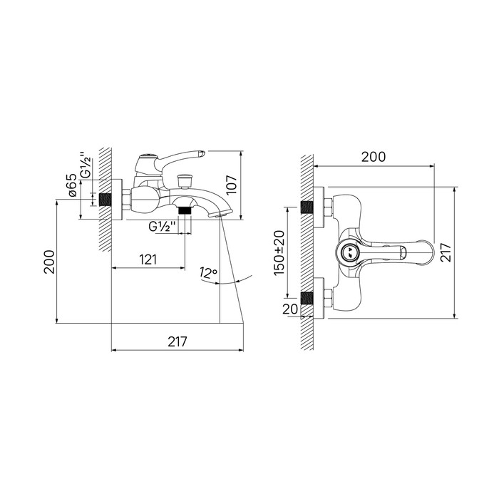 Приобрести iddis смеситель для ванны oldie 217мм, хром oldsb00i02