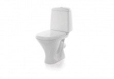 Унитаз напольный Sanita Аттика Люкс, сиденье с крышкой термопласт, цвет белый