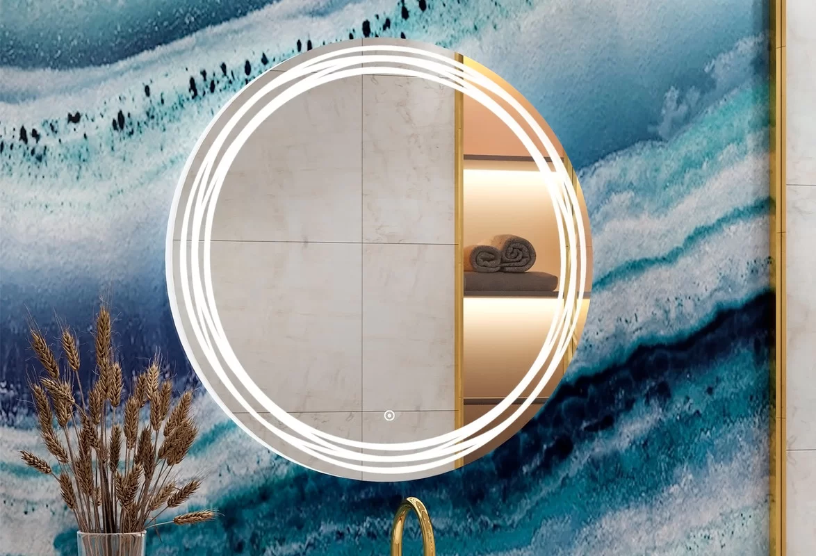 Приобрести continent зеркало с подсветкой talisman 77х77 см, белое