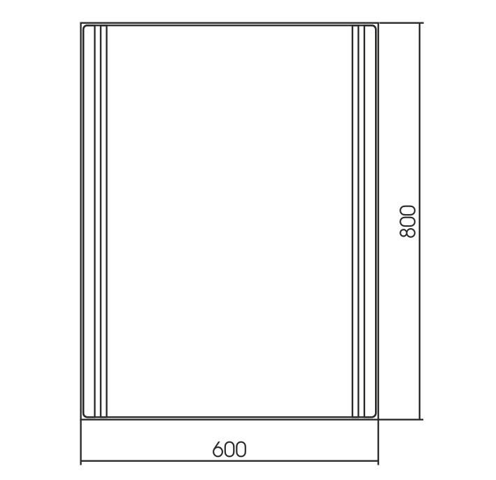 Приобрести azario зеркало aldo 600х800мм, белый, влагостойкое с подсветкой cs00071903