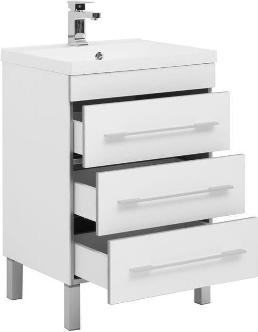 Приобрести aquanet тумба с раковиной верона 58 см, белая 00287668