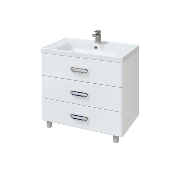 Приобрести mirsant тумба напольная с раковиной fuji 80см.