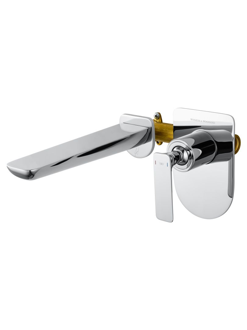 Приобрести смеситель для раковины встраиваемый wonzon & woghand shark, хром (ww-481701-cr)