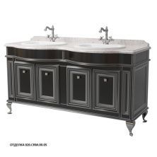 Caprigo Тумба с раковиной FRESCO 160 см, черная, эмаль