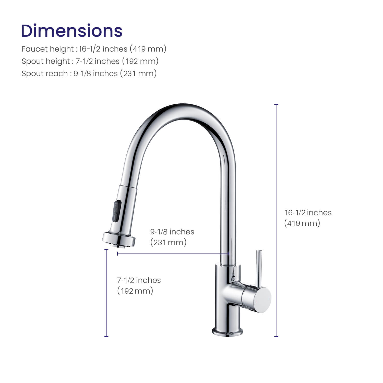 Приобрести смеситель для кухни с выдвижной лейкой timo saona 2316/00fl хром