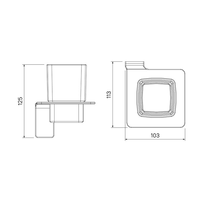 Приобрести iddis стакан для зубных щеток slide, хром sliscg1i45