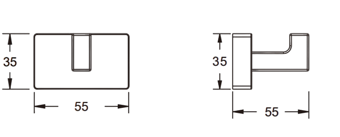 Приобрести крючок одинарный vieir v5001g серый