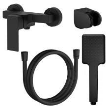 Azario Смеситель для душа Eddie 212мм, черный AZ-WQY338207PA