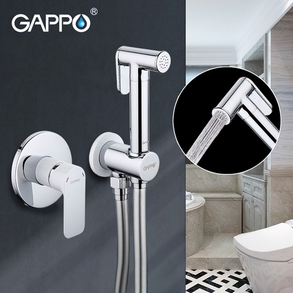 Приобрести gappo смеситель с гигиеническим душем g7248, белый/хром 88967