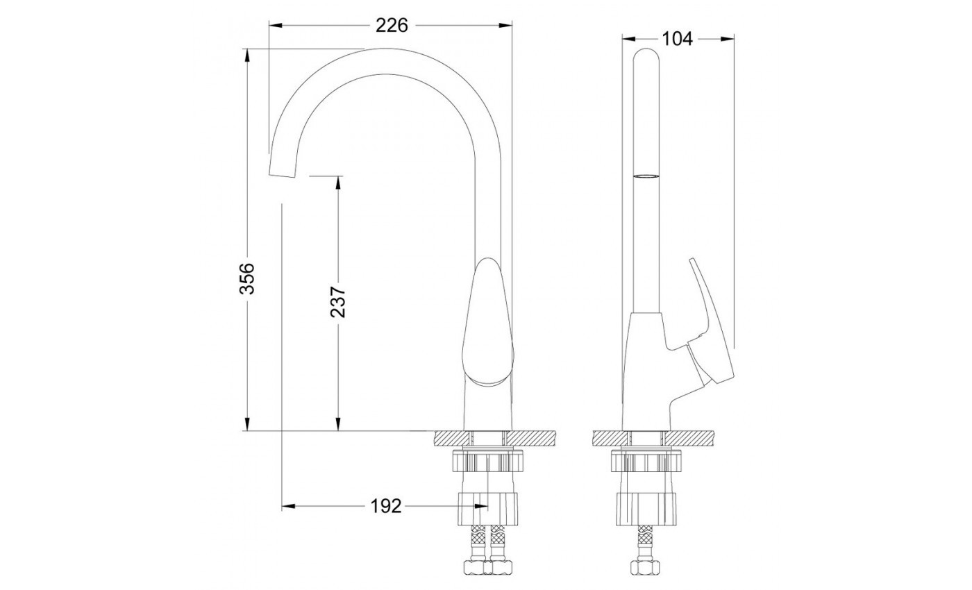 Приобрести lemark смеситель для кухни linara с поворотным изливом, хром lm0405c
