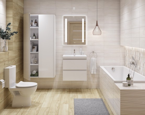 Приобрести акриловая ванна cersanit lorena 150x70 см