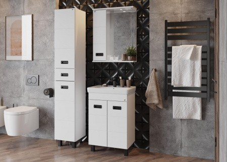 Приобрести onika зеркало шкаф балтика black 58х71см, 205848