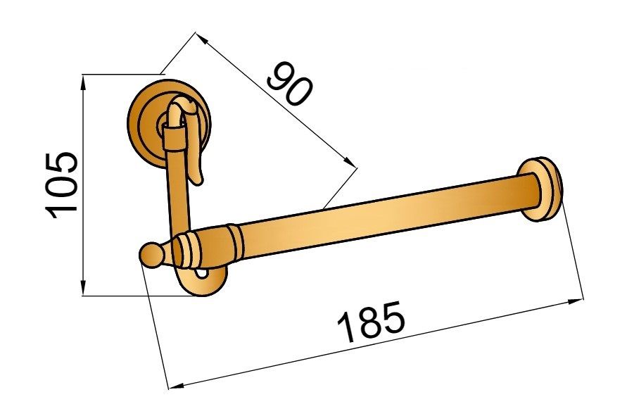 Приобрести boheme держатель туалетной бумаги medici, бронза 10615