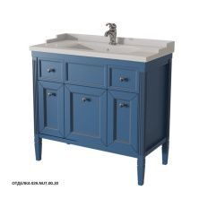 Caprigo Тумба с раковиной ALBION 90 см, синяя, эмаль