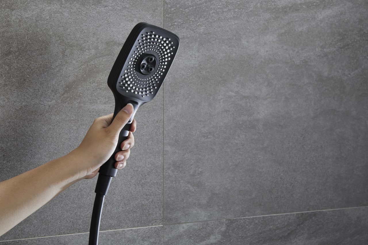 Приобрести savol душевая система d 300мм, прямоугольная, черный матовый sk-h3145h