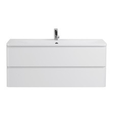 BelBagno Тумба с раковиной ALBANO 120 см, подвесная Bianco Lucido, белая раковина