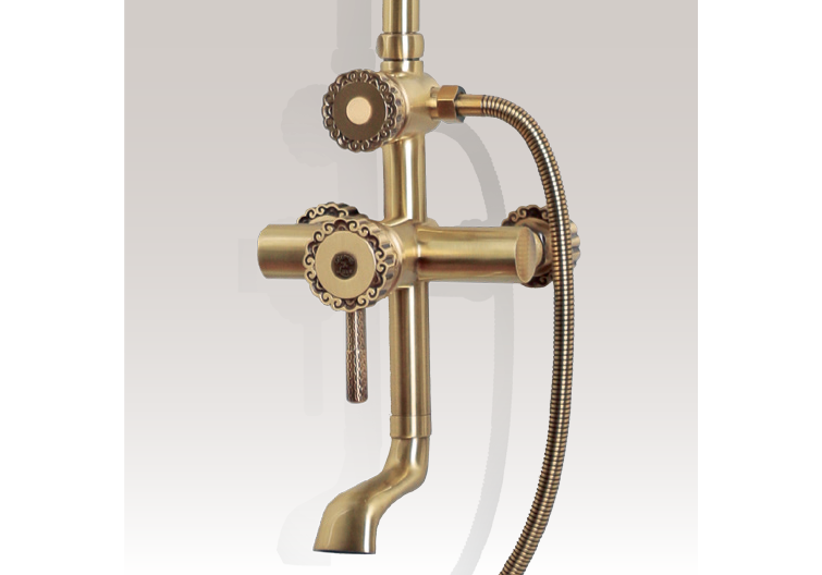 Приобрести bronze de luxe windsor 10120r, бронза душевая система для ванны