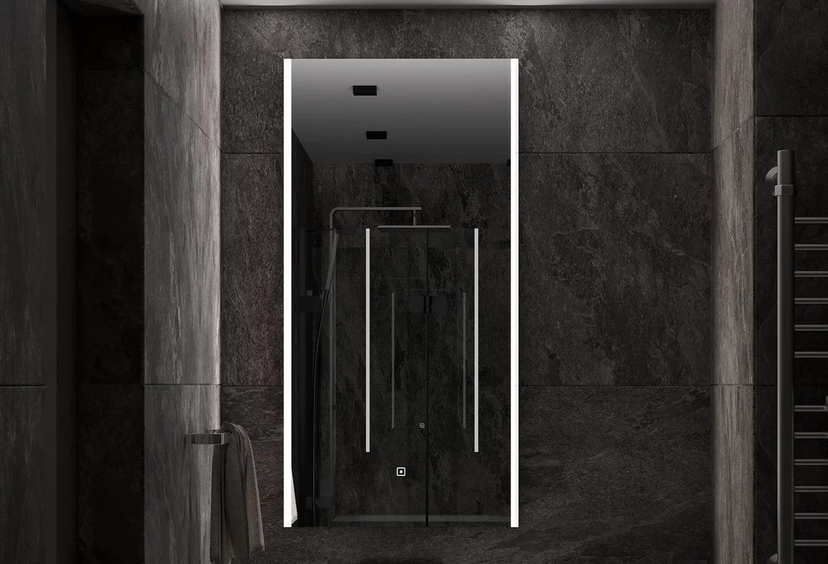 Приобрести continent зеркало с подсветкой modern 50х100 см, белое