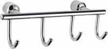 Вешалка с 4 крючками для ванной WONZON & WOGHAND, Хром (WW-9382-4)