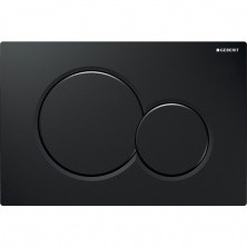Смывная клавиша Sigma 01, двойной смыв, черная 115.770.DW.5