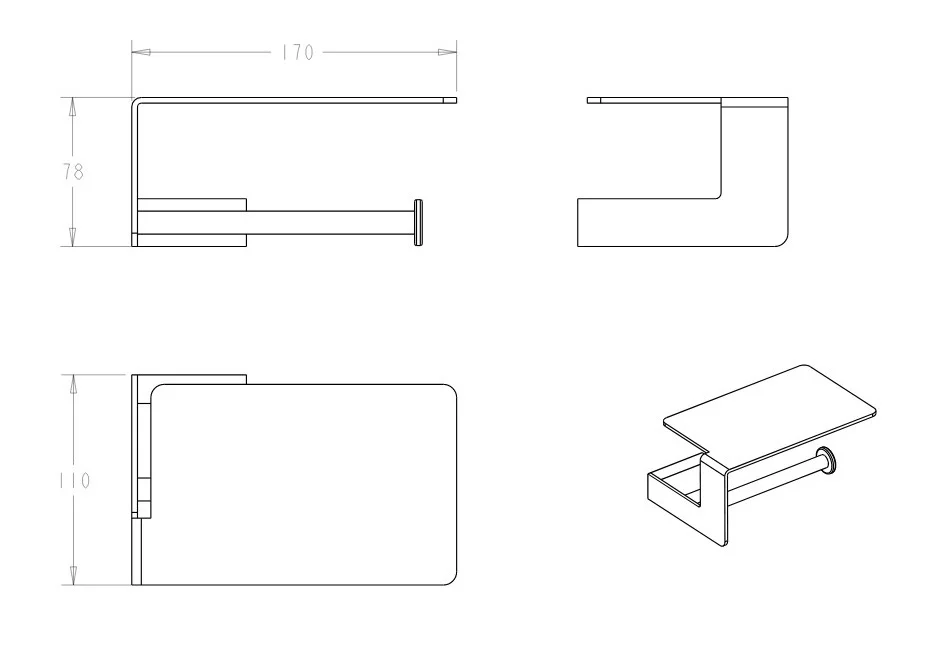 Приобрести boheme держатель туалетной бумаги q, золото 10941-g