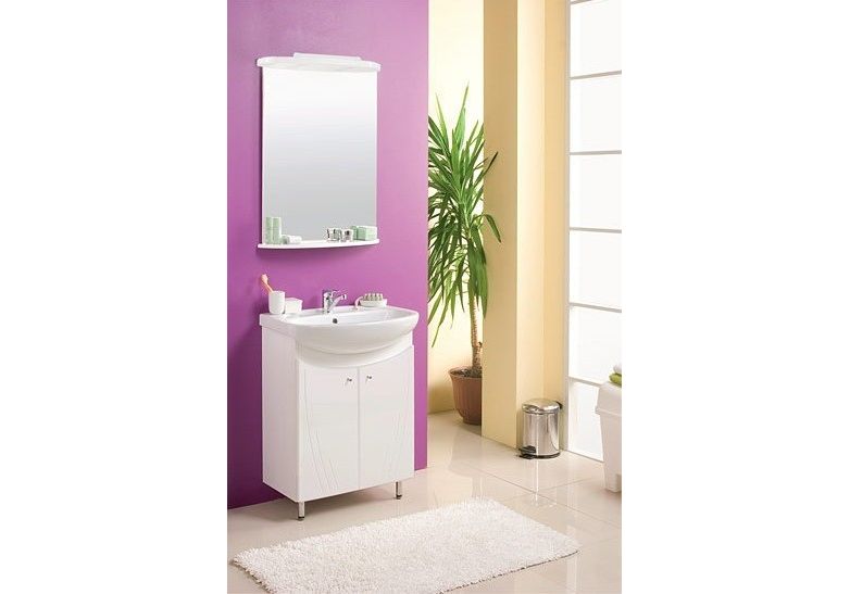 Приобрести зеркало с полкой акватон минима 65 см