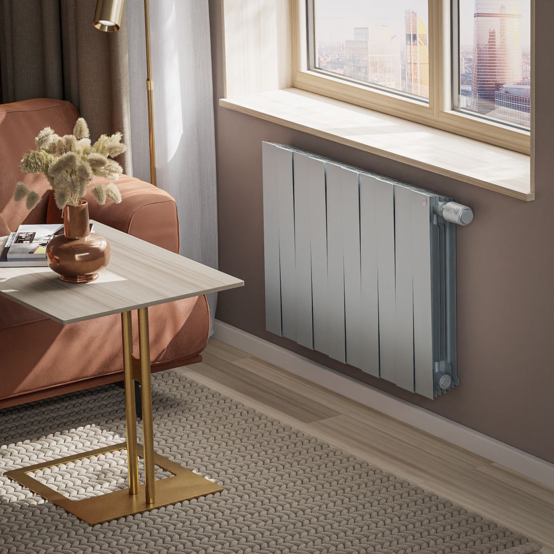 Приобрести royal thermo радиатор биметаллический pianoforte 500 /silver satin ( серебристый ) vdr80 - 10 секц.