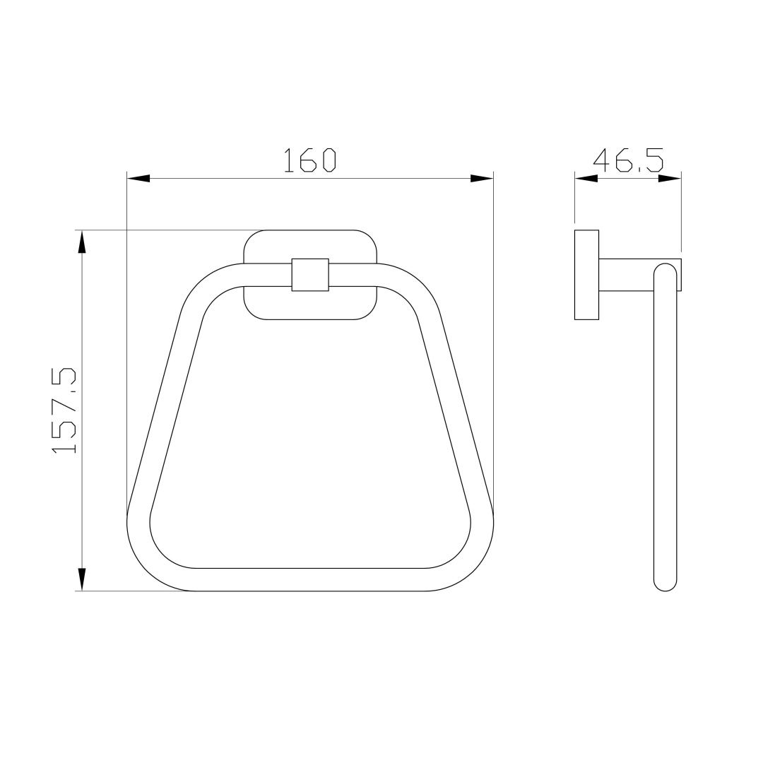 Приобрести кольцо для полотенец wonzon & woghand graffity, брашированное золото (ww-9313-bg)