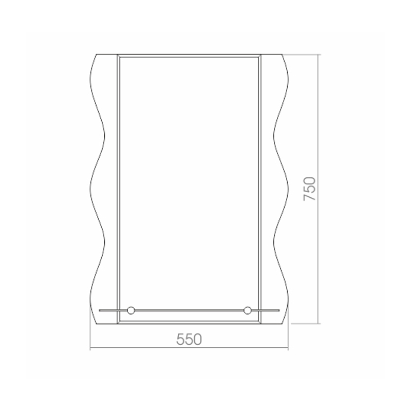 Приобрести loranto зеркало лацио 55х75 см, с декоративным элементом фр-00001105