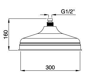 Приобрести cezares верхний душ czr-u-sp8-30-01